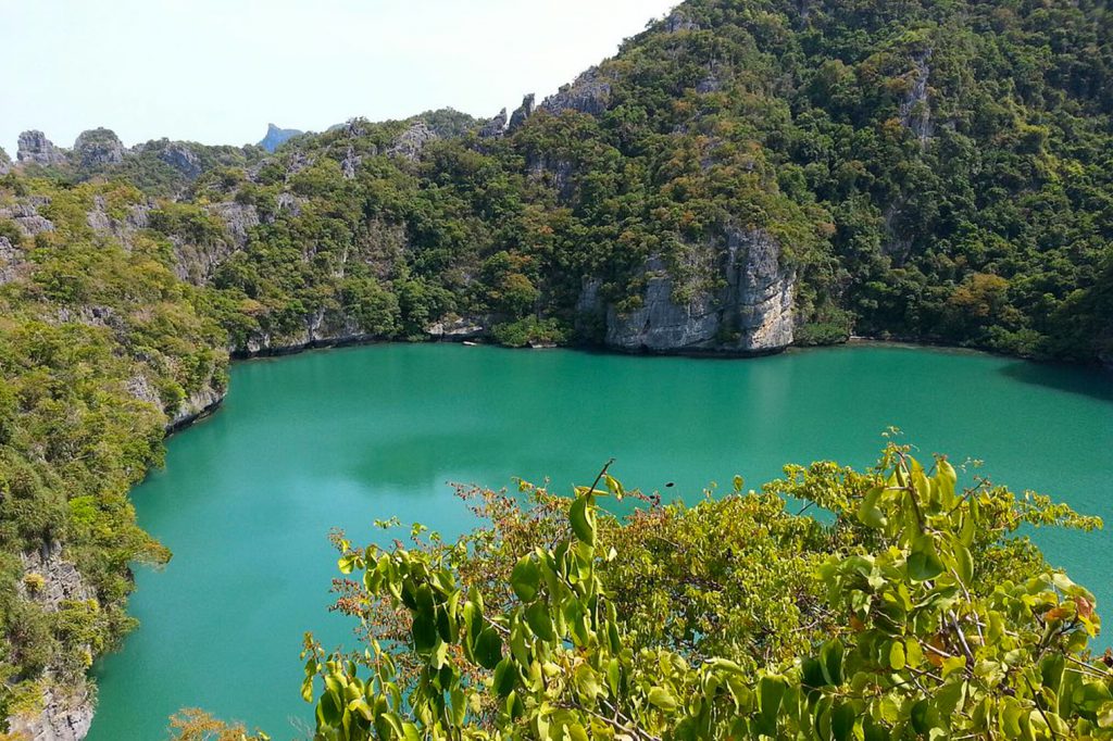 Modrá laguna, slaná voda, jezero, ostrov Ko Mae Ko